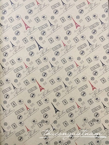NJ-88-024-03 Giấy scrapbook tháp Effel